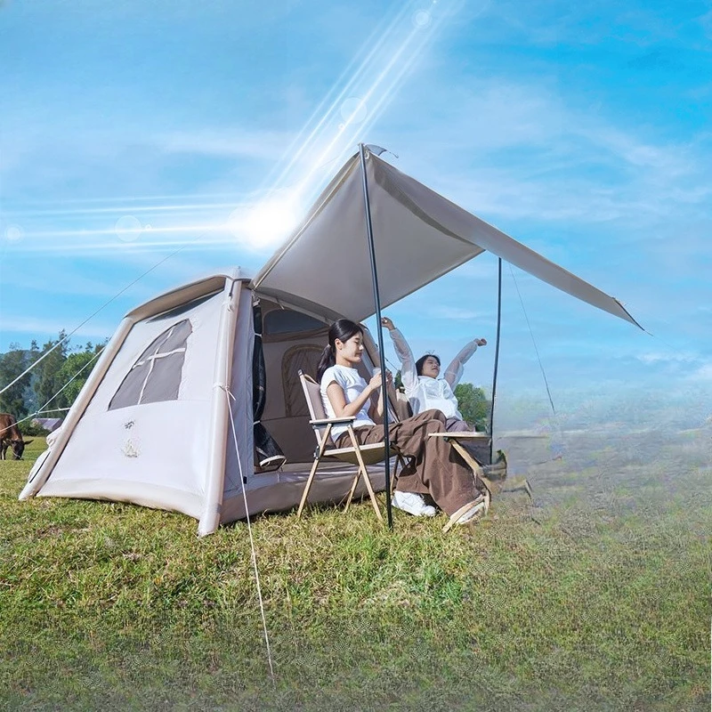 

Automatic inflatable tent, canopy 2-in-1 outdoor camping gear, portable sunscreen for overnight camping