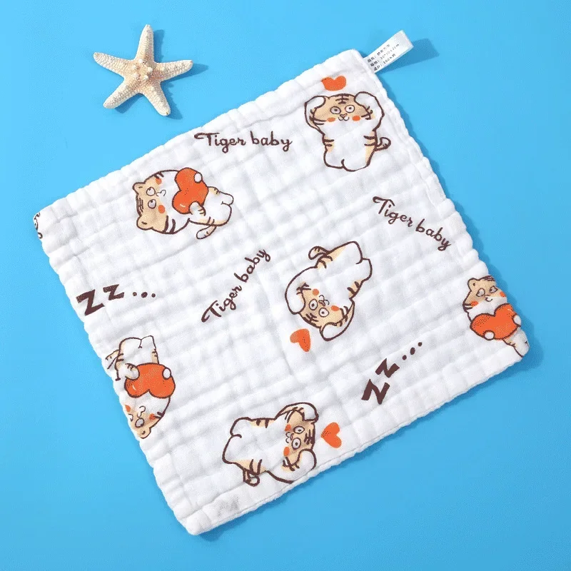 5pcs Muslin 6 Layers Cotton Soft Newborn Baby Towels Baby Face Towel Handkerchief Bathing Feeding Face Washcloth Wipe Burp Cloth