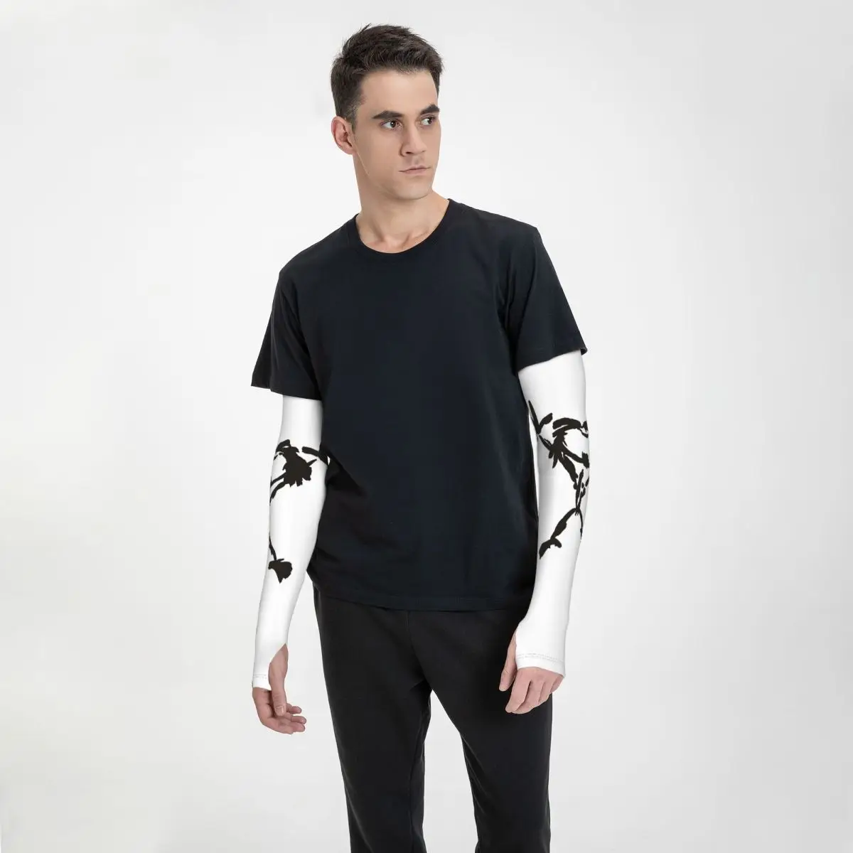 Alive Pearls Jam – manchons de bras d'extérieur, couverture de Protection contre les UV du soleil, manches de tatouage de cyclisme en soie glacée d'été