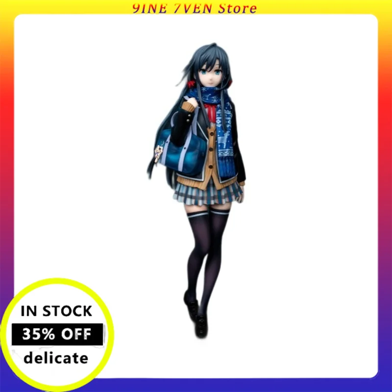 

25cm Cartoon School Uniform Beautiful Girl Yukinoshita Yukino Doll Model Hand-Made Beautiful Young Girl Desktop Statue Ornaments