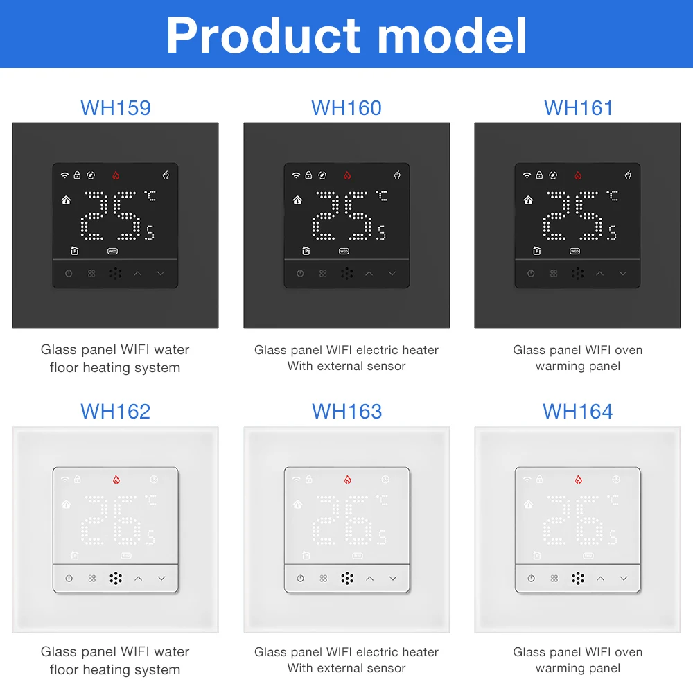 Smart WiFi Room Thermostat Underfloor Heating Thermoregulator for Gas Boiler Electric Heating Water Heating With Alexa Google