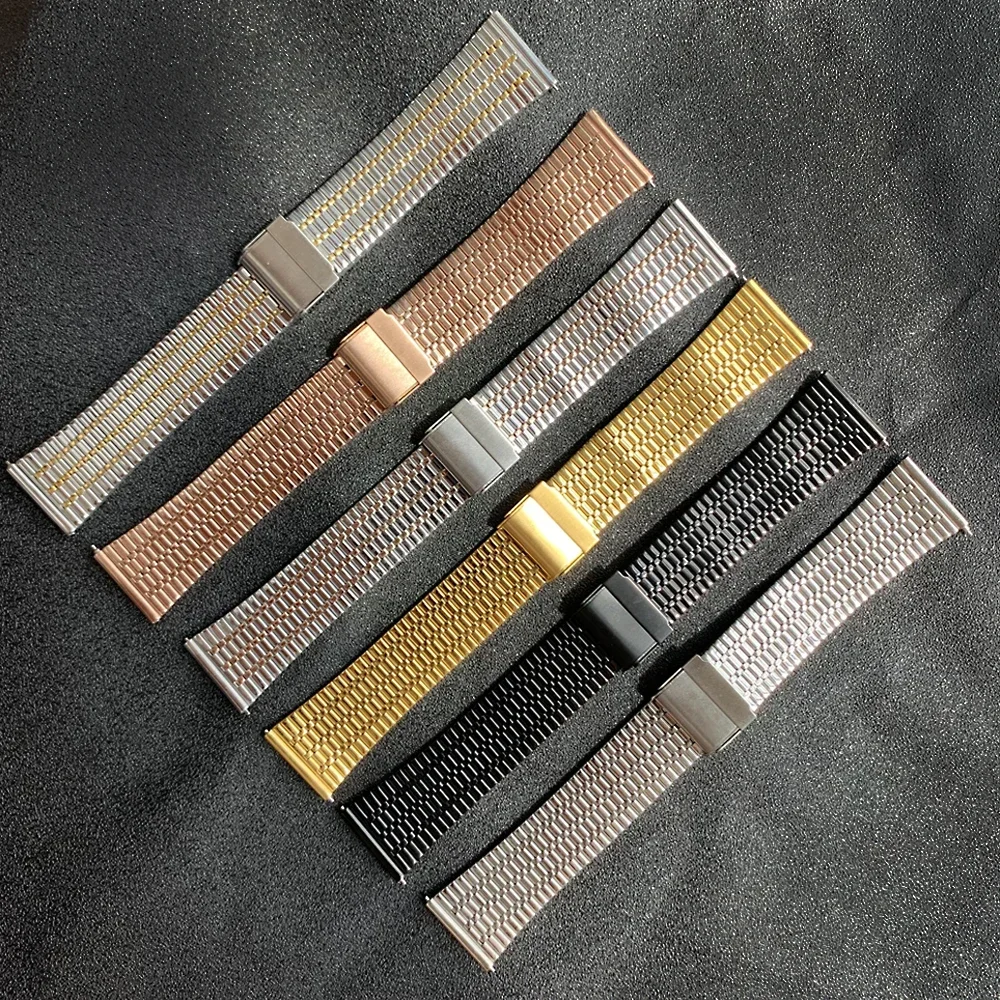 ガーミンフォアランナー用メタルリストストラップ,Huawei gt 2 3 proバンド,20mm, 22mm, 255音楽55, Vivoactive 4 3,venu 2, Milaneseブレスレット