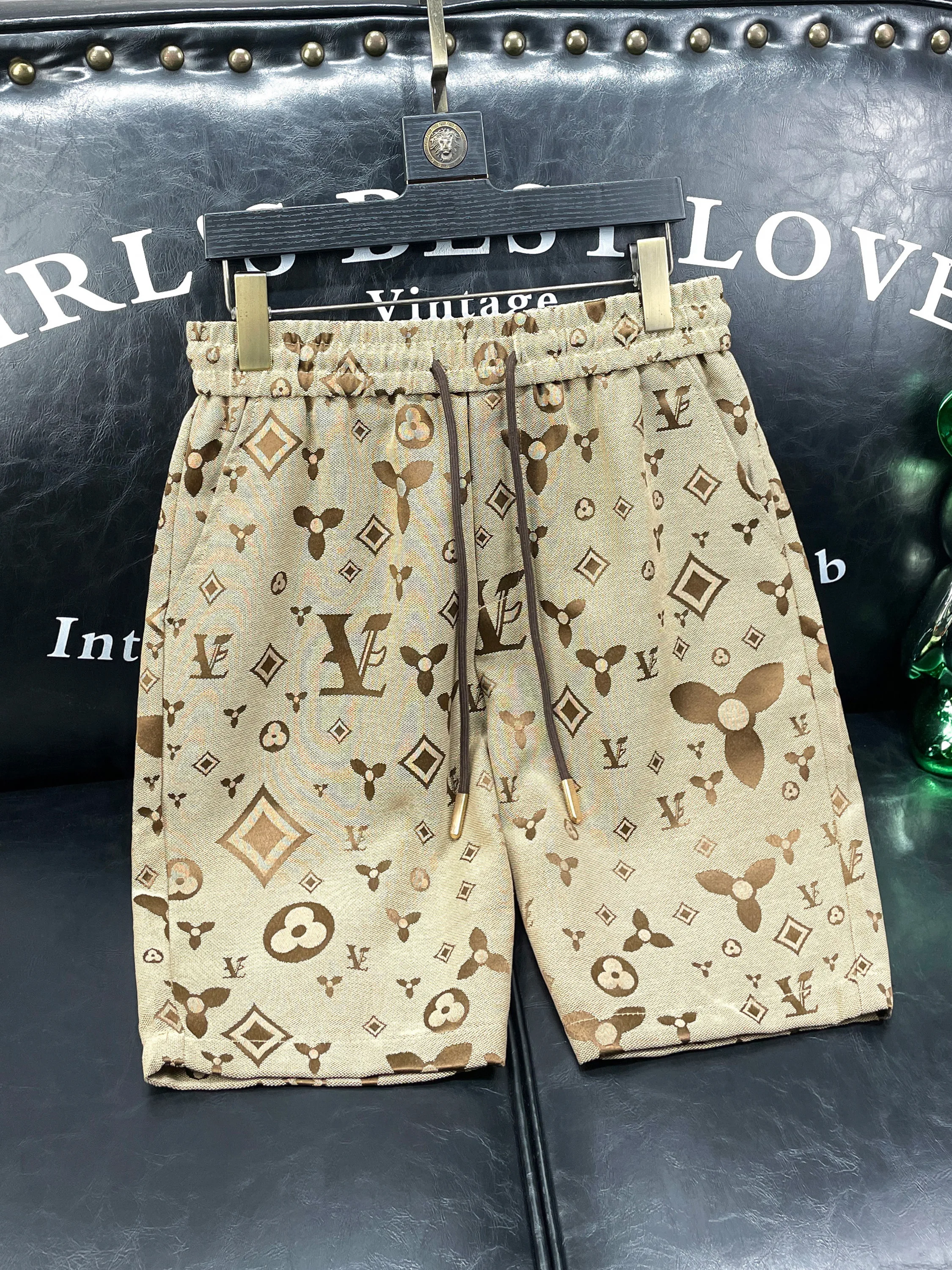 High-end big-name casual shorts men's trendy brand new men's beach five-point pants