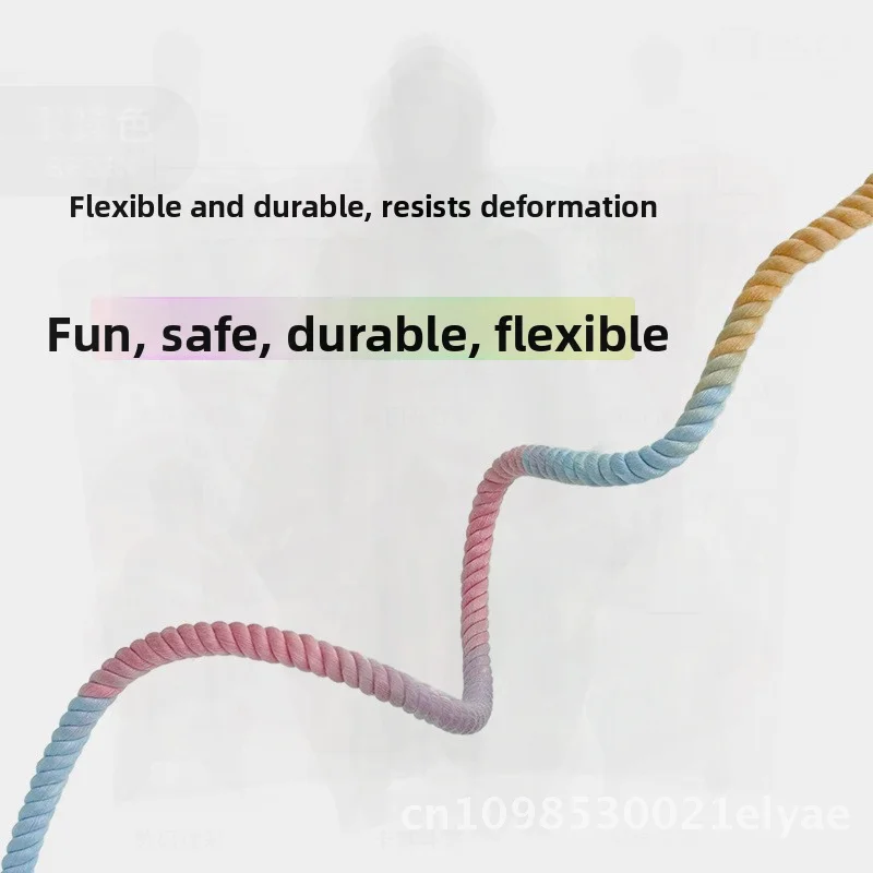 

Parrot Colored Cotton Rope Toy 35cm/80cm Rotating Climbing Standing Rod Swing Ends Fixed Free Bending Ladder Pet Supplies