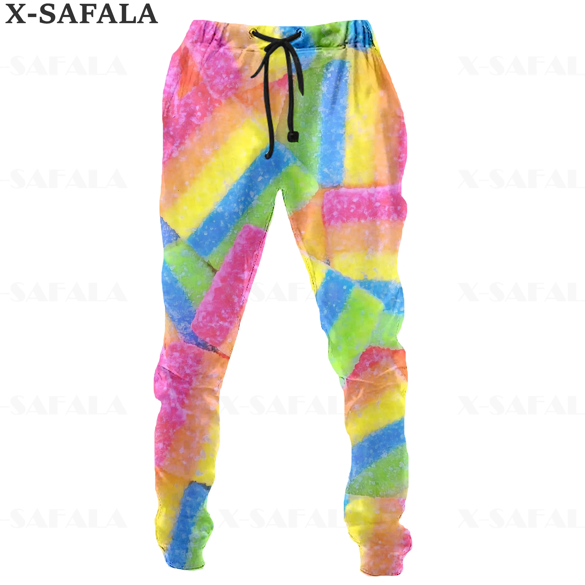 

Candy Chocolate Sugar Colourful 3D Print Trousers Men Sweatpants Casual Long Joggers Streetwear Autumn Sports Pants-3