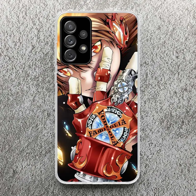 Katekyo Hitman Reborn Phone Case For Samsung Galaxy A15 A55 A14 A54 A13 A53 A12 A52S A25 A24 A35 A34 A23 A33 A22 A32 A04S A03S A