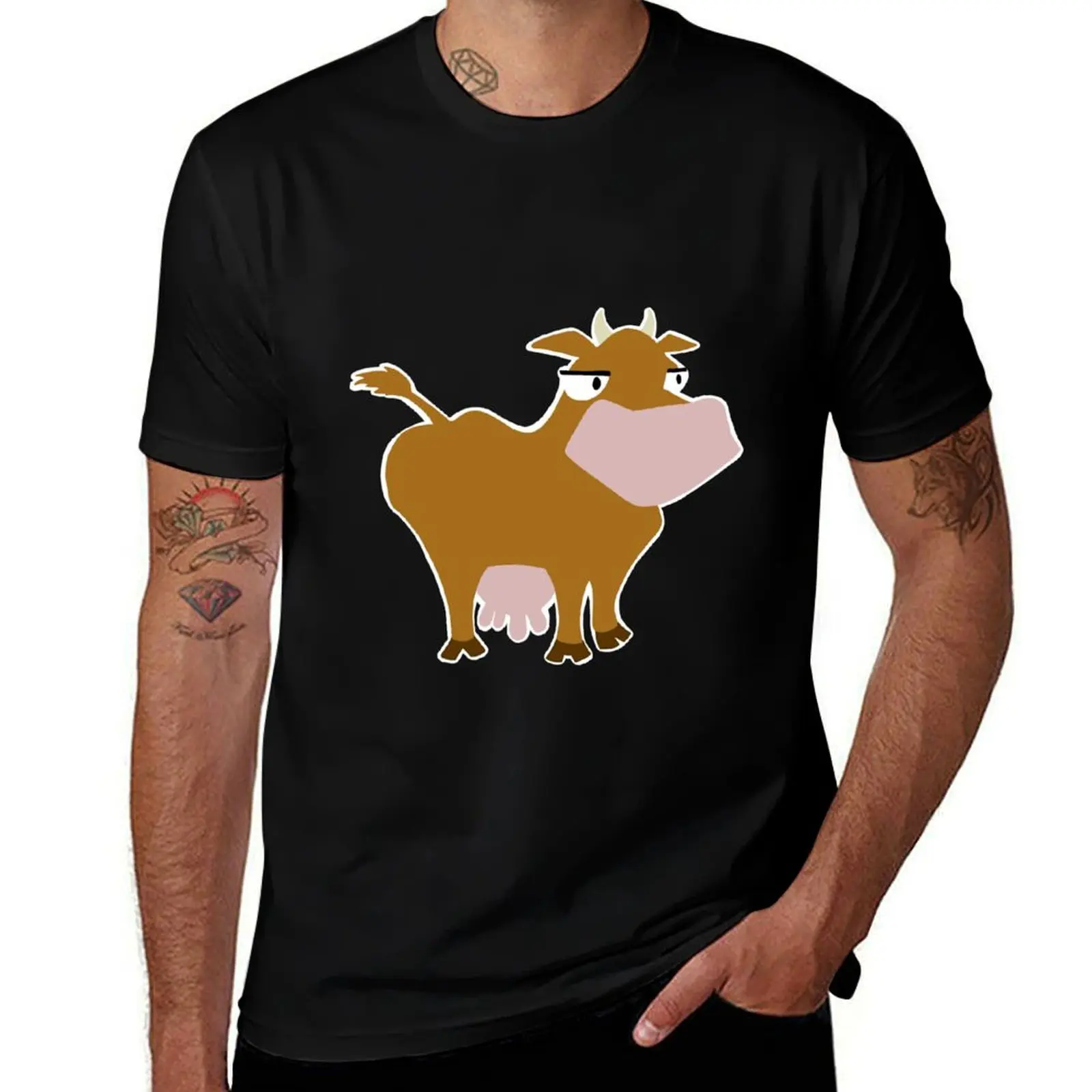 Hay Day Cow T-Shirt shirts graphic tee blanks anime figures shirts graphic T-shirts for men cotton