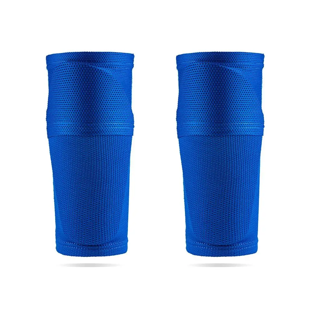1 Paar Fußball Schienbeins chutz Fußball Crash proof Waden schutz Nylon Bein ärmel Socken Schienbeins chutz mit Taschen training Schutz