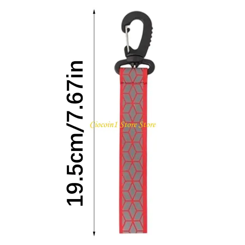 A3PC 4 قطعة عالية الوضوح انفصال سلسلة مفاتيح عاكسة حزام لركوب الدراجات التنزه معدات السلامة في حالات الطوارئ الحماية الليلية