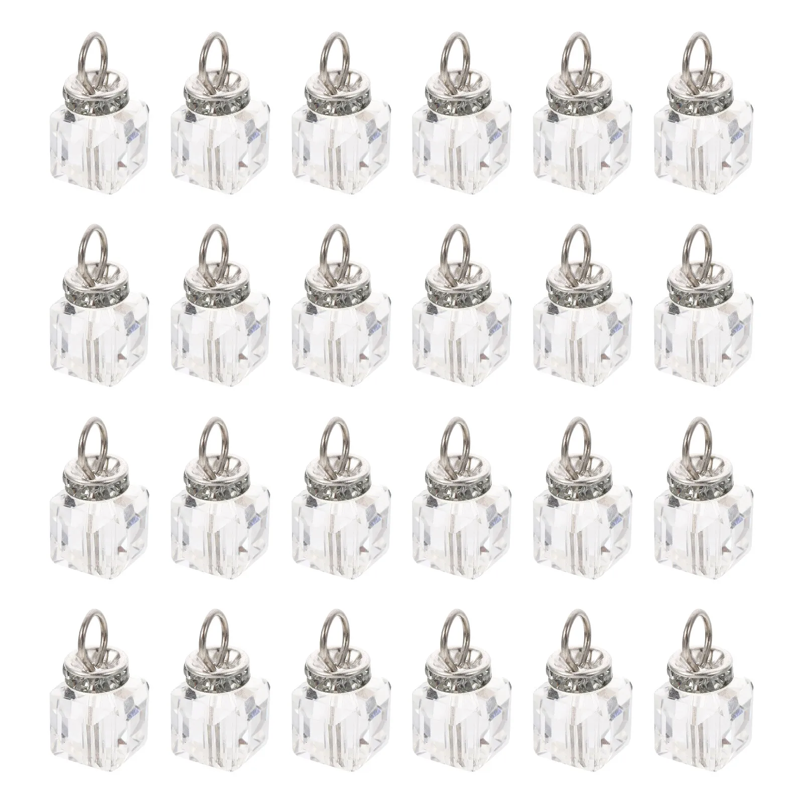 

100 шт. хрустальных подвесок для самостоятельного изготовления украшений, ожерелий, бижутерии, с отверстием для подвешивания, легко носить с собой, аксессуар для рукоделия