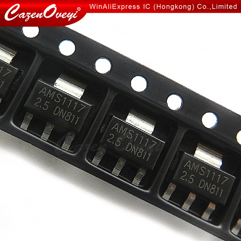 50pcs/lot AMS1117-2.5 LM1117 SOT-223 2.5V Linear Regulator In Stock