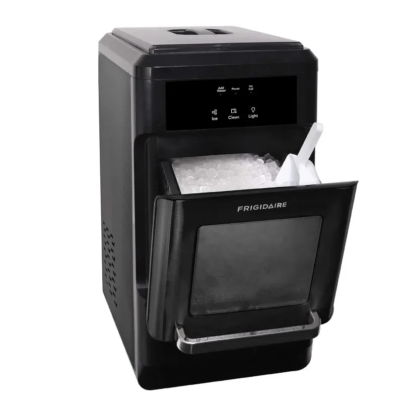 Mastigável Bancada Crunchy Nugget Ice Maker, Auto Auto Limpeza, inoxidável preto, EFIC237, 44lbs por Dia