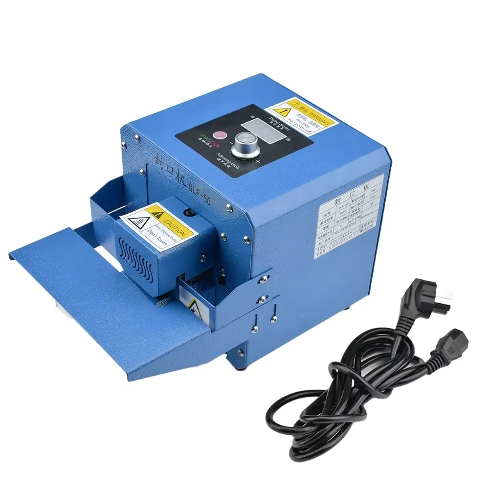GLF-50 High Speed Automatic Heat Sealer for Plastic Aluminum Foil Bags Small Continuous Bag Sealer for Pouch Paper Packaging