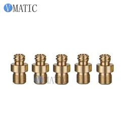 10pcs Alloy 1/4" 1/8" Inch Thread Luer Lock Fitting Connector Double Screw Syringe Adapter For Pneumatic Syringe