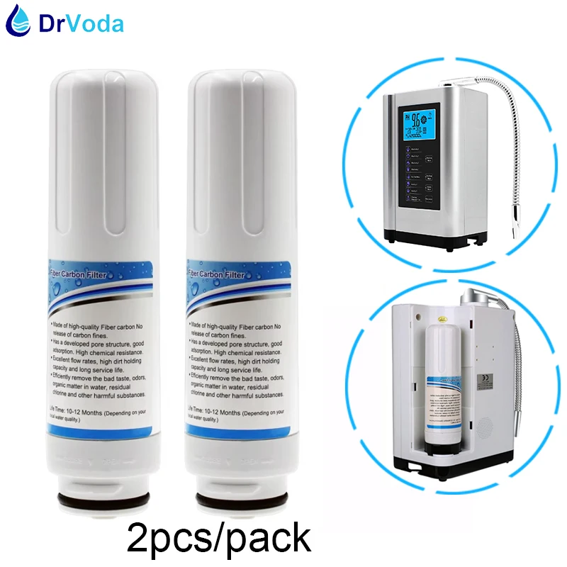 

2pcs Activated Carbon Replacement Filter Cartridges for 729 Alkaline Water Ionizer Machine