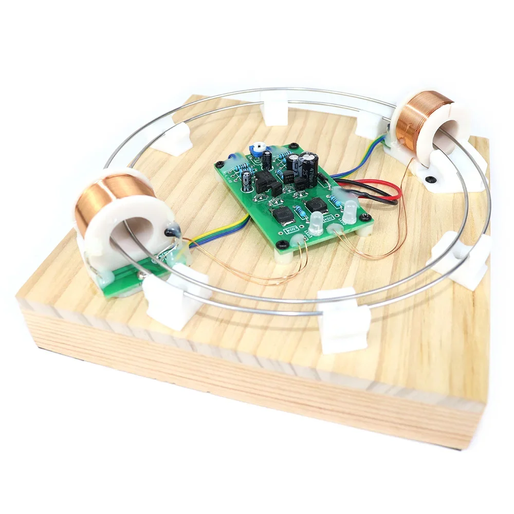 DIY Electromagnetic Accelerator Electromagnetic Induction Iron Ball Ring Motion Magnetic Force Physics Experiment Teaching Model