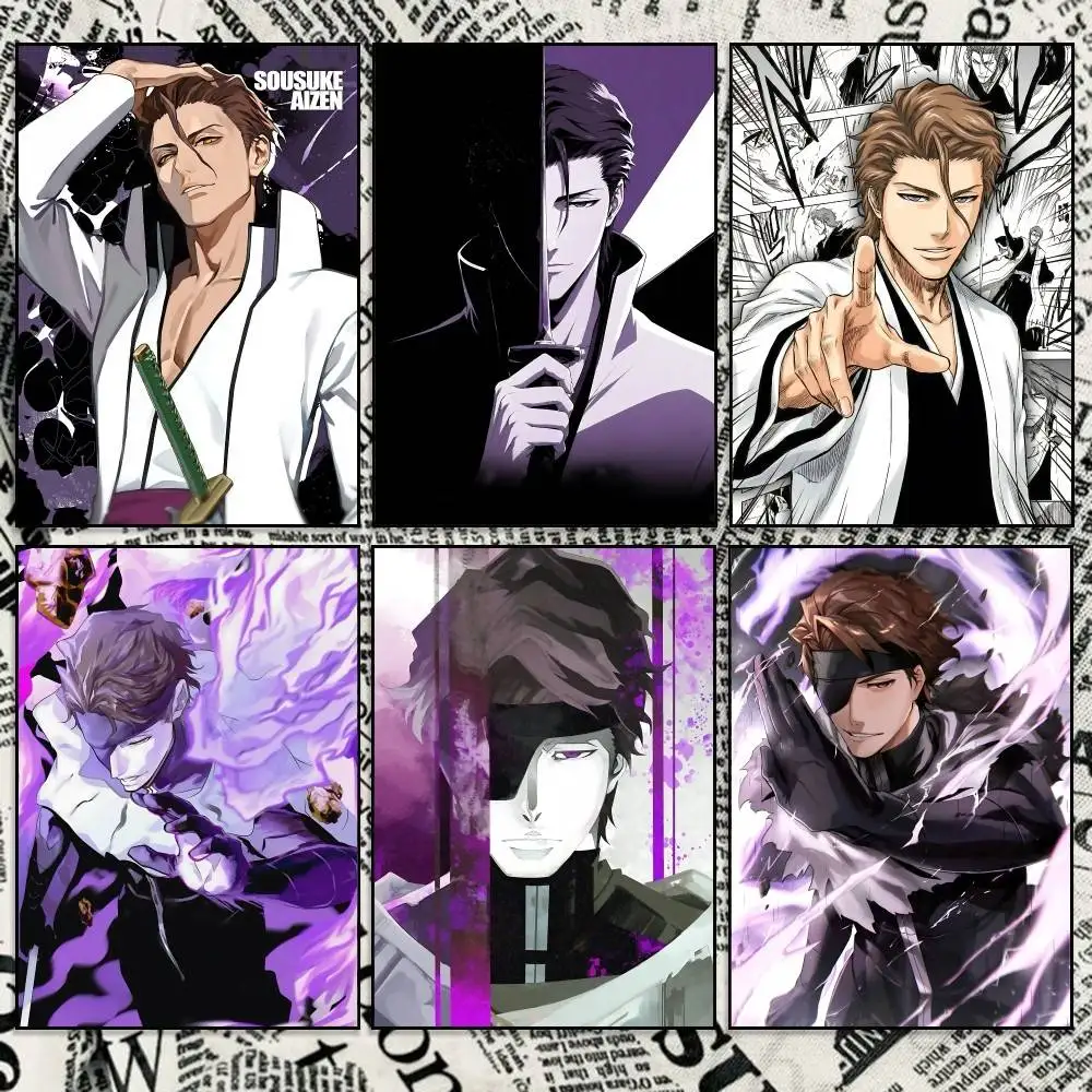 S-Sosuke Aizen Returns Anime B-BLEACH Poster Wall Art Print Decorative Mural Home Decor Gift Unframed Customizable