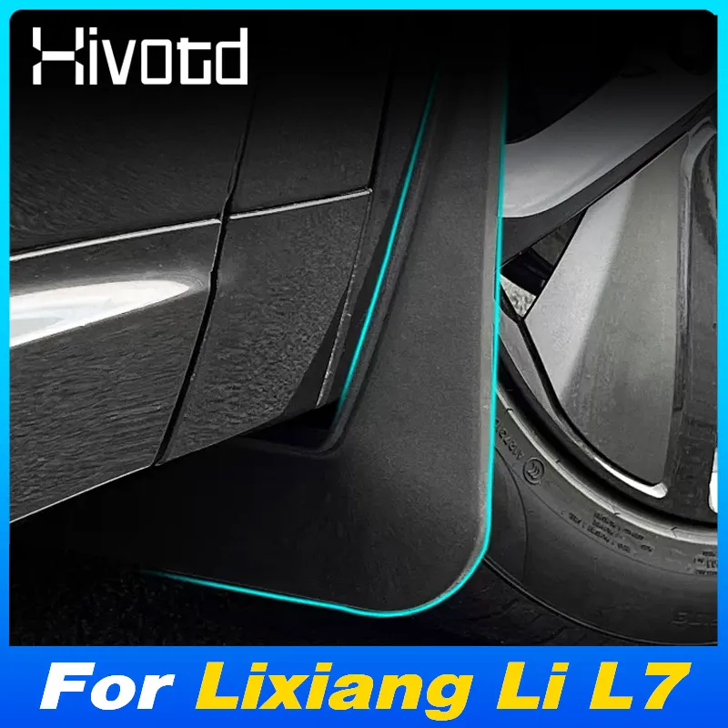 For Lixiang Li L7 2024 ABS Car Mudguards Front Rear Wheel Fender Splash Guards Mud Flaps Decoration Exterior Product Accessories