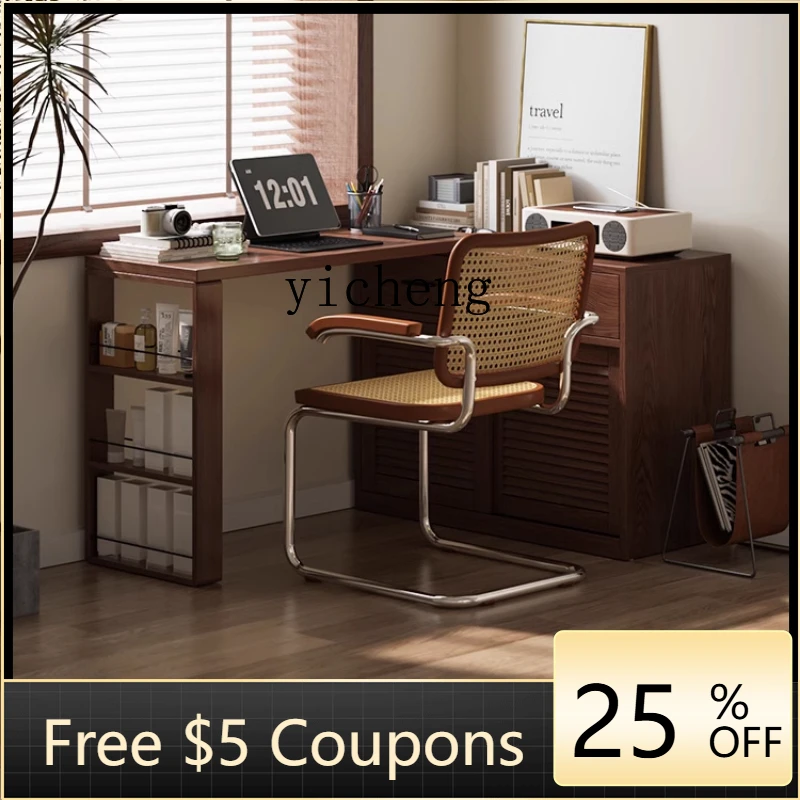 

H3-20 solid wood computer desk bucket cabinet integrated household living room simple storage desk corner office dresser