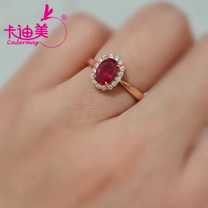 Paraiba Color Silver 925 Lab Grown Sapphire Ruby Rings D VVS Moissanite Ring For Women Jewelry