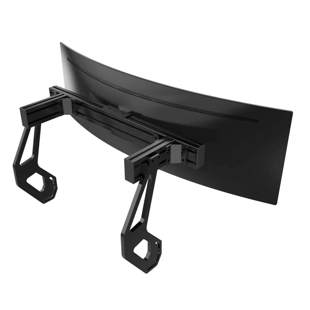 Custom Single Screen Monitor TV Mount for Sim Racing Cockpit 32 Inch Monitor Arm TV Stand Floor Support for Racing Simulator Rig view 4