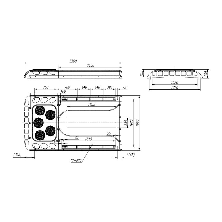 Roof Mounted 32KW Cooling 11~12m Bus Air Conditioner For Passenger City Transit Buses