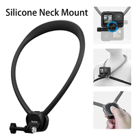 Silicone Neck Mount Soft for Gopro Hero 13 12 11 10 9 8 DJI OSMO Action 5 4 3 Insta360 X5/X4/X3 Mount Go Pro Accessories