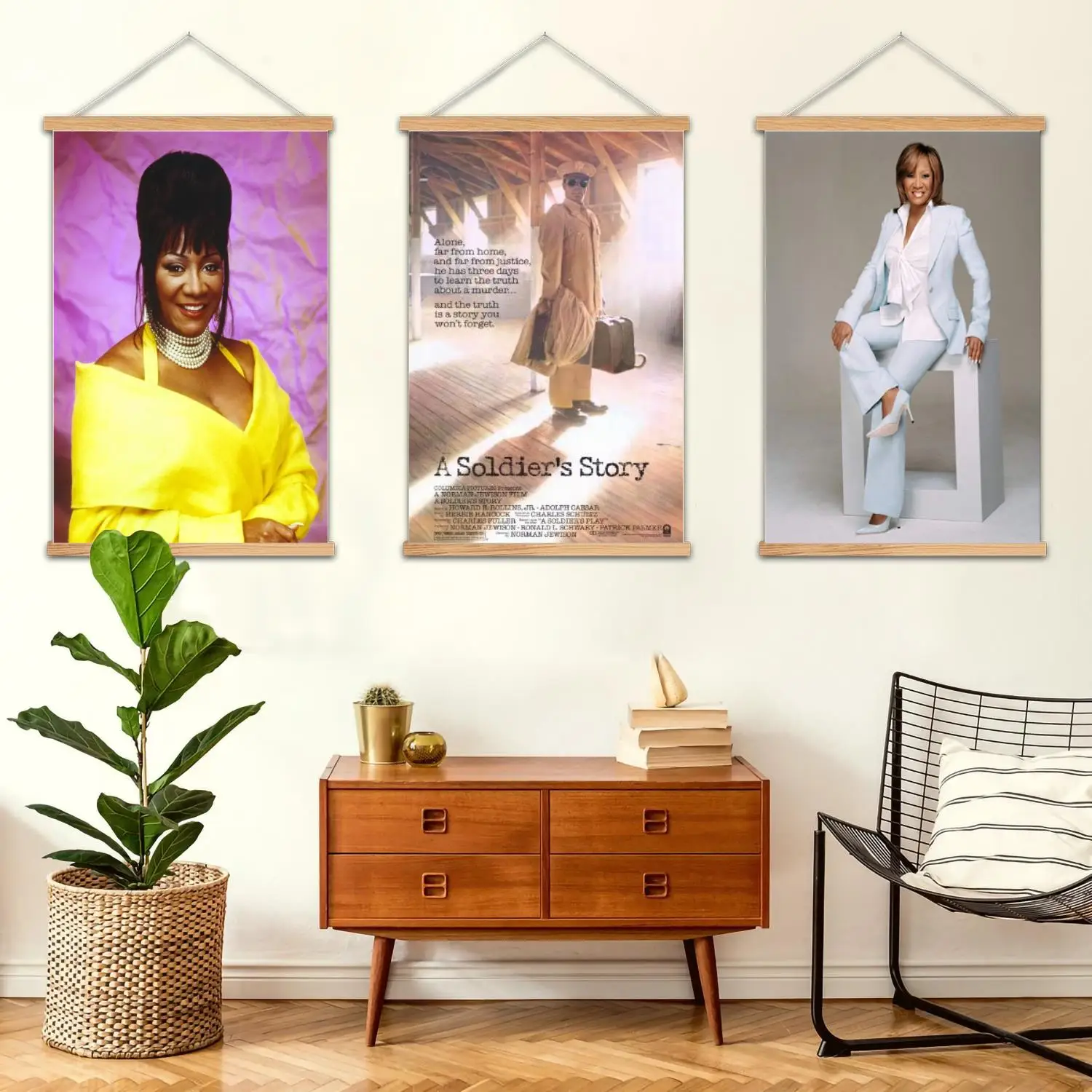 Patti LaBelle Framed Wall Painting Canvas Art Poster and Wall Art,  Modern Family Bedroom Decor, Posters,Decorative painting