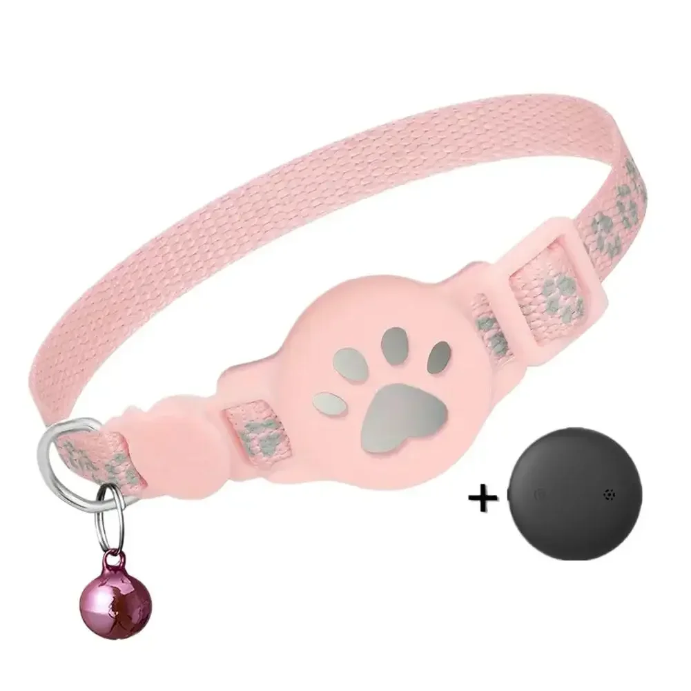 Katzenhalsband kompatibel mit AirTag, reflektierender Streifen mit Glocke, Sicherheitsverschluss, verstellbares Anti-Verlust-GPS-Tracking-Halsband für Kätzchen, kleine Welpen, für tägliche Outdoor-Spaziergänge. – Detail 19