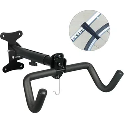 Wall Beam Road Hanging Rack Kids Bike Scooter Hanger Optional Foldable Hook Adjustable Mount W/ Rim Bondage Belt