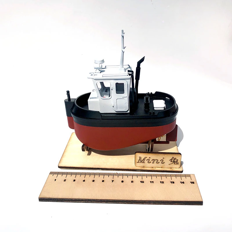 Mini Rabbit Type 1 Tugboat Plastic Model Assembly Kit Q Version Free Coloring Cute Egg Drag Static Version Model Toy Gift