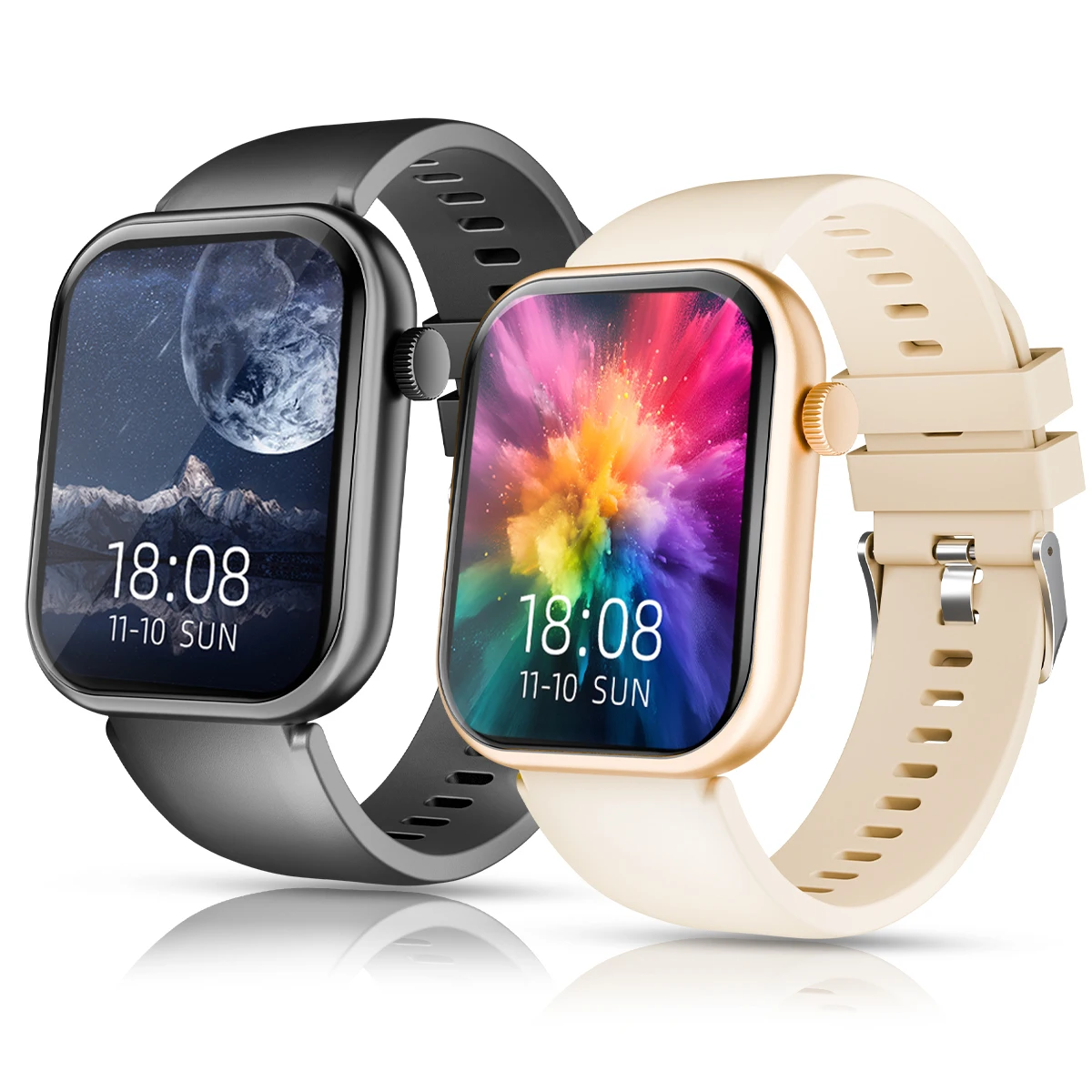 

2,01-дюймовые водонепроницаемые умные часы с сообщением, ответами на вызове, мониторингом сна, спортивными шагомерами, оповещениями о информации для iPhone Android