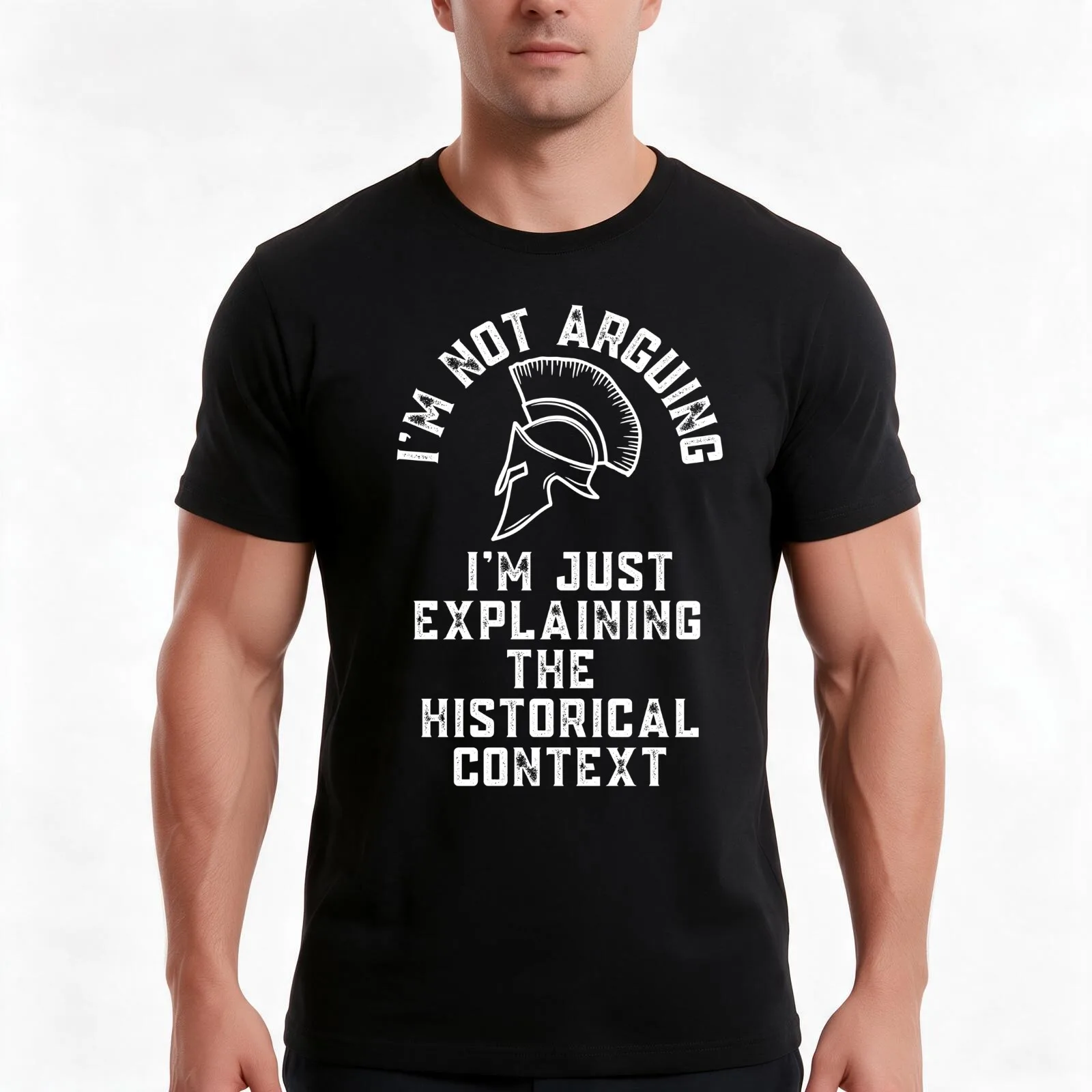 Just Explaining the Historical Context T-Shirt, Summer Casual Cotton Tee, Oversized Streetwear Tops, Vintage Graphic Print