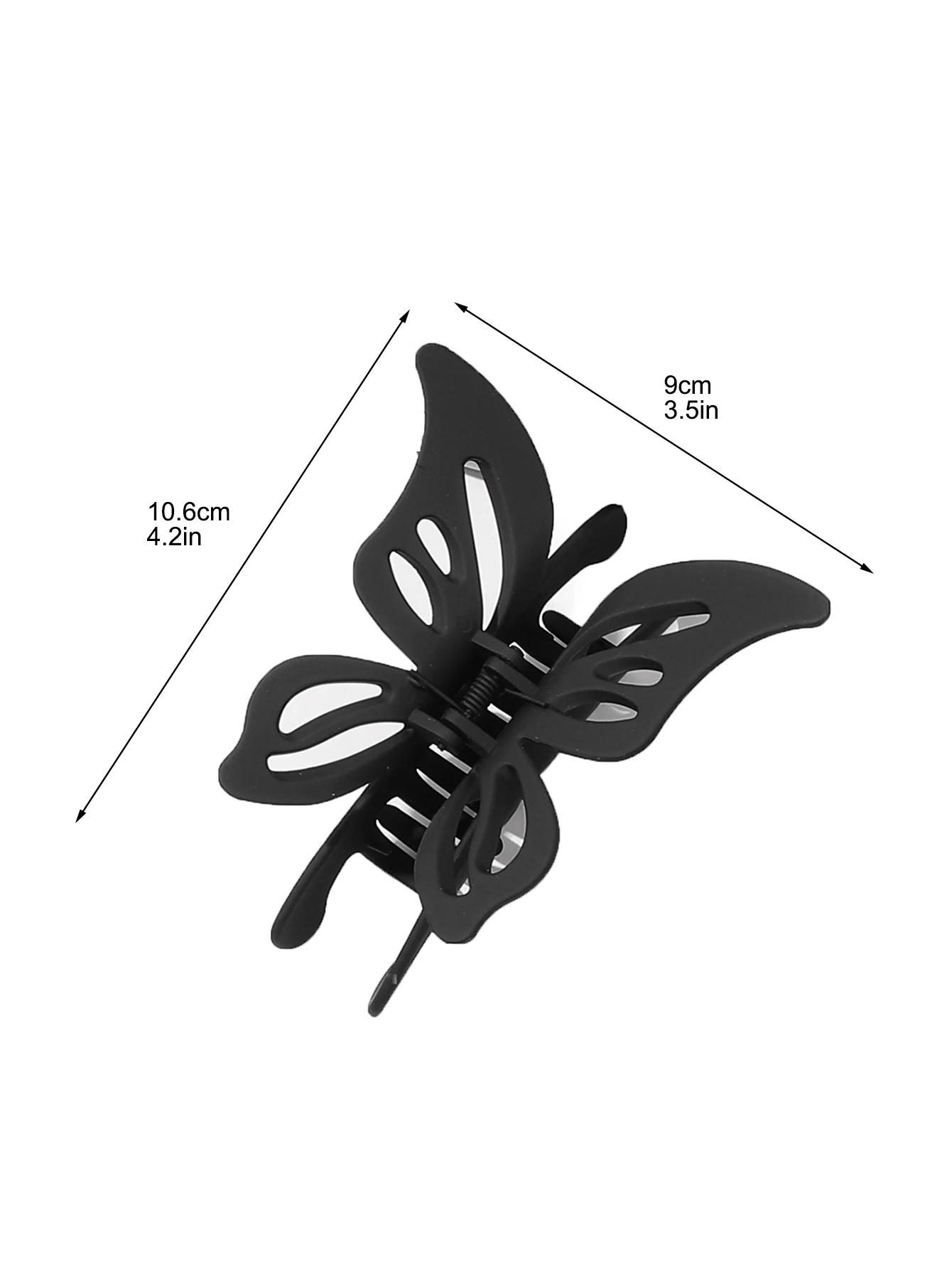 4 Pcs 4.2 Inch Big Butterfly Hair Clips for Thick Thin Hair,Non Slip Cute Matte Hair Claw,Butterfly Claw Clips for Women Girl