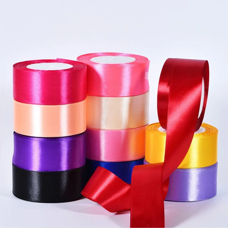 4cm Ribbon Roll Satin Ribbon Wholesale Fabric Tape for Crafts Gift Satin Ribbon for Bows Artificial DIY Apparel for Sewing DD002