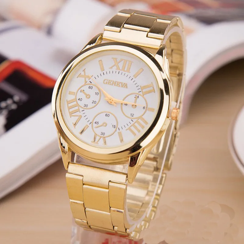 Fashion Women\'s Watch Versatile Simple Gold Steel Band Quartz Ladies Watches Gifts Relojes Para Damas Часы Женские Reloj Mujer