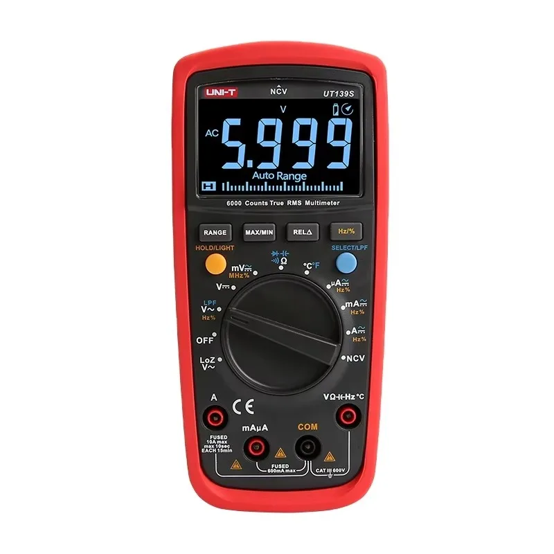 Professional True RMS Digital Multimeter with Black EBTN Display NCV Tester UT139S