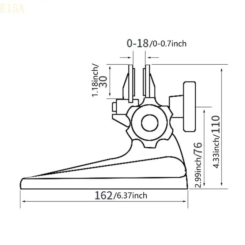 

E15A Adjustable Base Micrometer Stand Stand Pedestal Support Stand Cutting Tool Holder Micrometer Holder Bracket