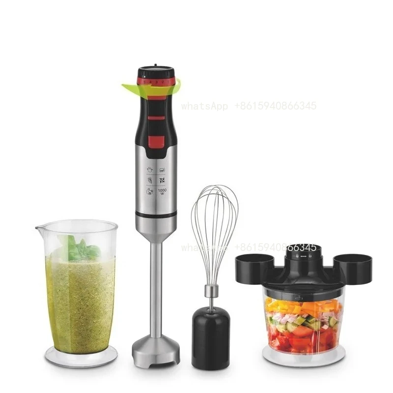 

4 in 1 Multifunctional Electric Hand Blender, Household Handheld Mixer Egg Beater Juicer Meat Grinder for Baby Food
