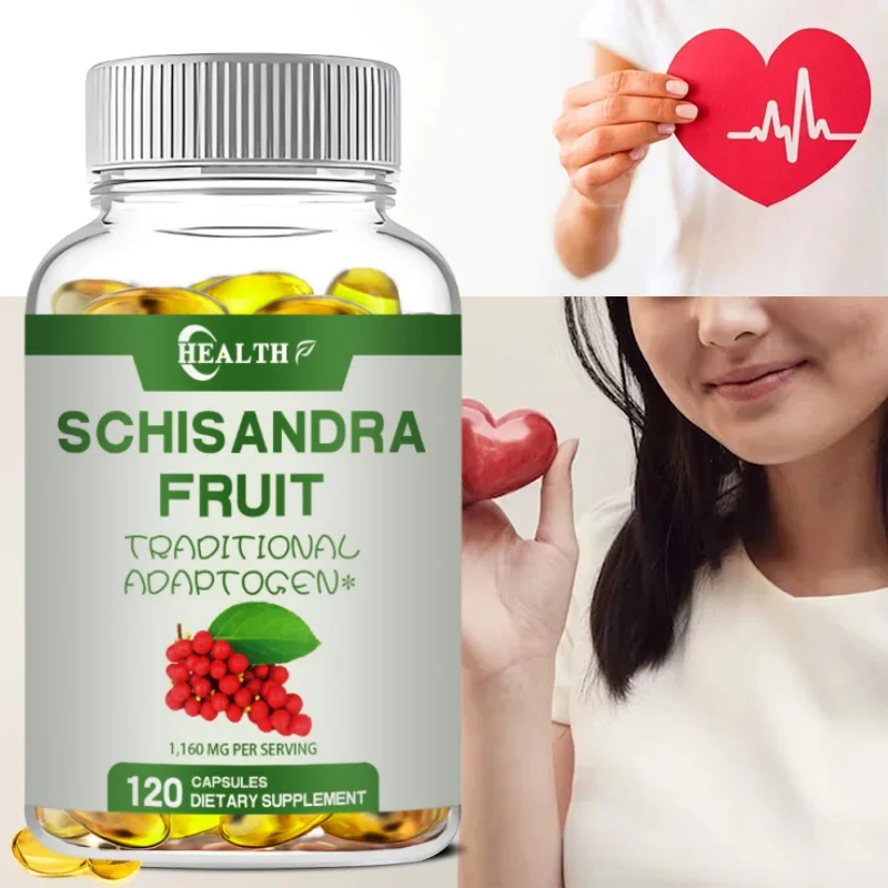 Traditional Schisandra fruit capsules - help relieve fatigue, promote cardiovascular health, and improve human immunity. Non-GMO