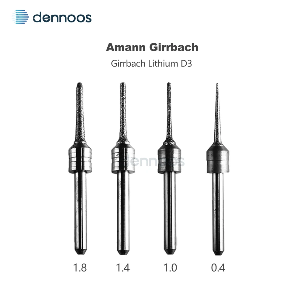 Amann Girrbach Dentalfräser D3 Schaft 47mm Länge für PMMA/Lithiumdisilikat/Metall Dental-Labor Fräswerkzeug Fresa – Detail 12