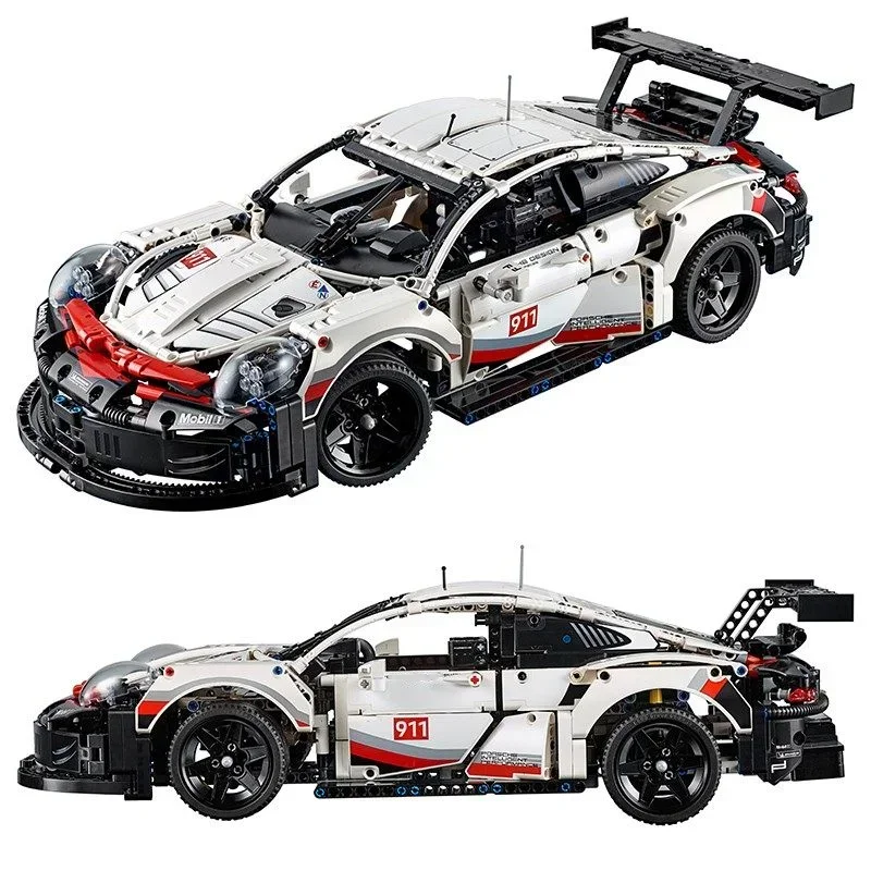 911Rsr 1580+Pcs Technical Racing Assembled Building Blocks Compatible 42096 Sports Car Model Bricks Vehicl Set Toy Gift for Kids