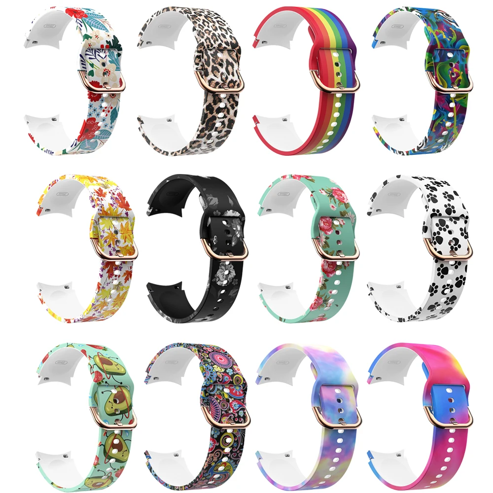 Correa de silicona para Samsung Galaxy Watch 6, pulsera deportiva de 44mm, 40mm, 20mm, clásica de 43mm y 47mm