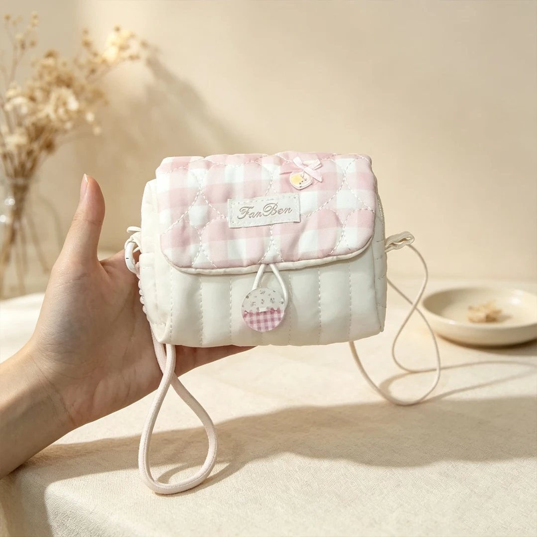 Koreanischer Kawaii-Münzbeutel, Herz, rosa Aufbewahrungstasche, hochwertiger Look, Ins-Stil, große Kapazität, DIY-Dekorationsbeutel, CCD-Aufbewahrungstasche, Geschenk – Detail 6