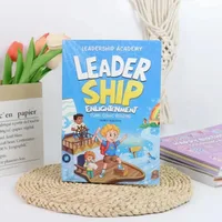 2Pcs Children's Educational Comic Book Leadership Physical Chemistry English Story Book Children's Learning Gift 8-12 Years Old. 2