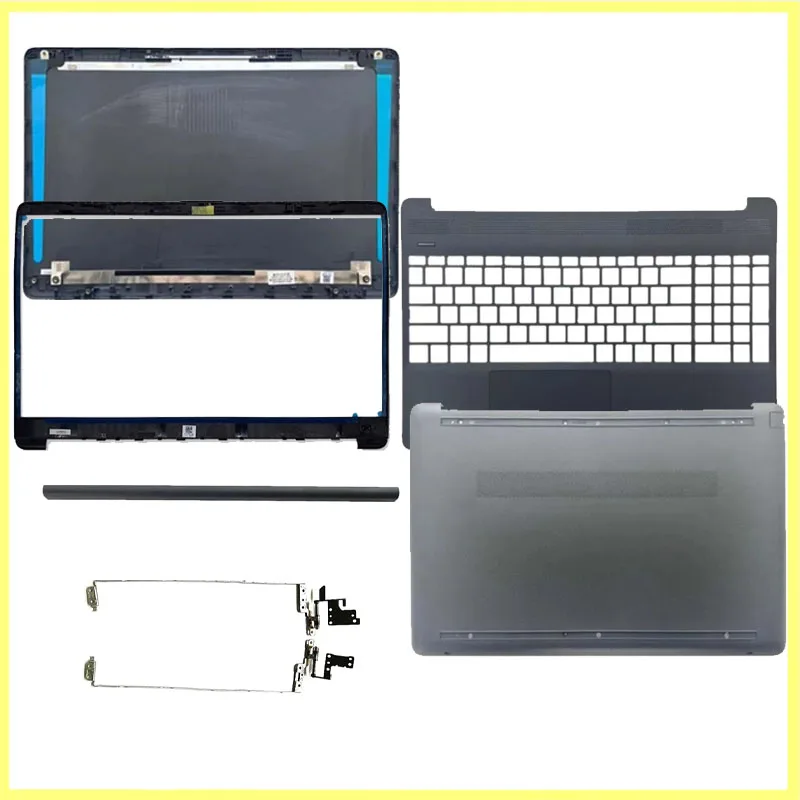 For HP 15-DW 15S-DY 15S-DU 15-GW TPN-C139 250 255 G8 G9 Gray LCD Back Cover Front Bezel Palmrest Bottom Case Hinges