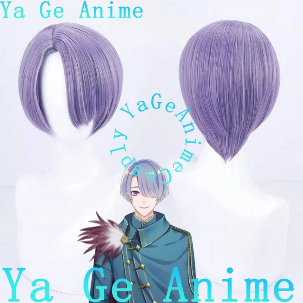 Синтетический термостойкий парик для косплея VTuber Цукимия Фушигуро, для аниме, игр, Хэллоуина, карнавала, вечеринок