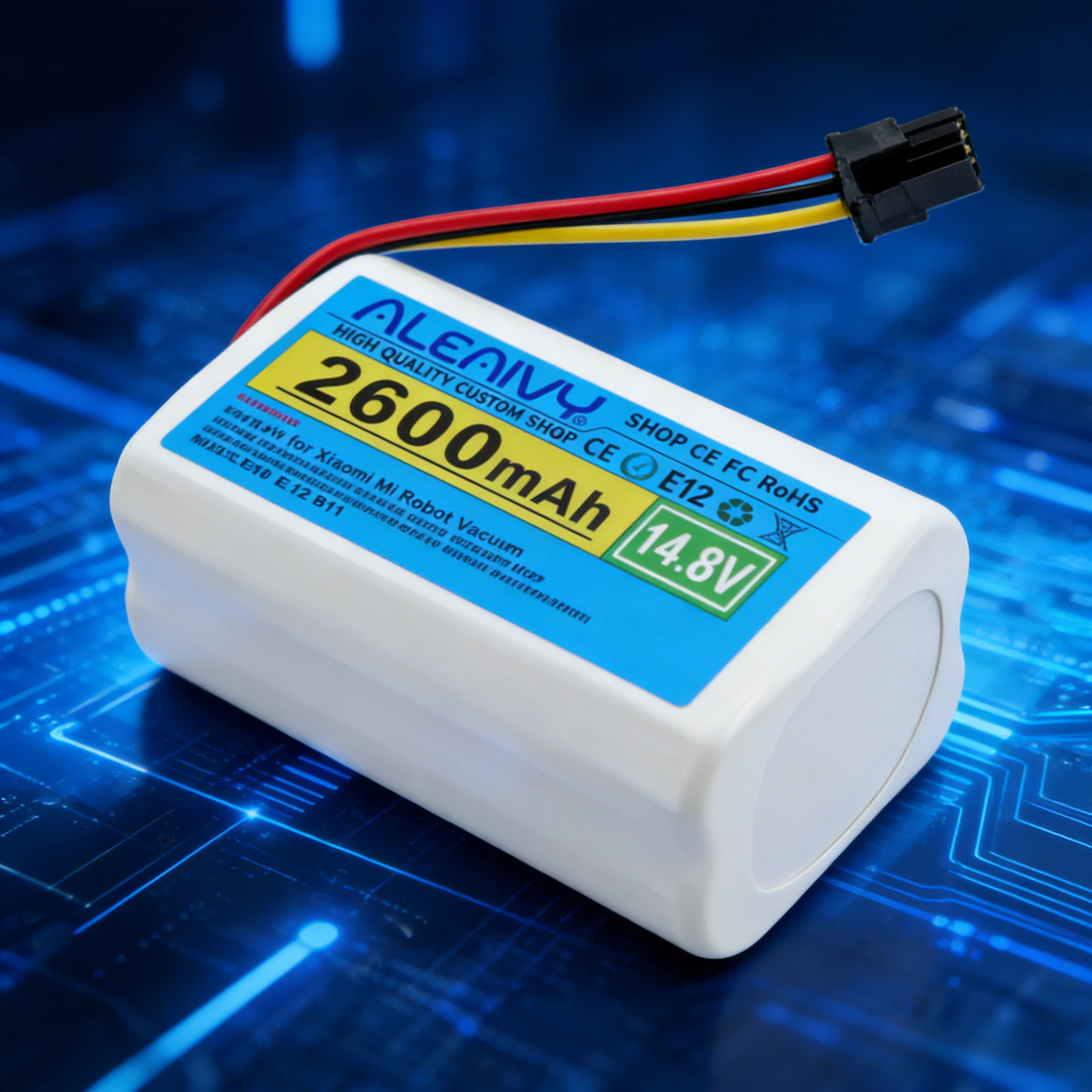 Replacement Battery for Xiaomi Robot Vacuum Mop 2 Lite MJSTL E10 E12 B11 14.4V/14.8V 2800mAh N011-4S1P Li-ion Power Supply