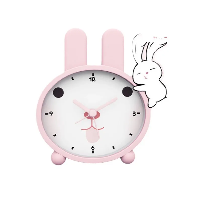 

Student-only bedroom clock Boys and girls creative bedside alarm clock Mute cute cartoon small alarm clock
