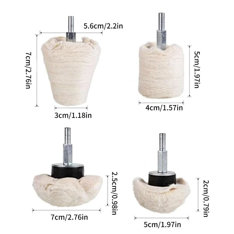 Bộ đánh bóng toàn diện bộ công cụ đánh bóng bánh xe đánh bóng hiệu quả cho DIY và sử dụng chuyên nghiệp M4YD
